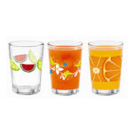 JUEGO DE 6 VASOS HERRADURA 7 0Z DECORADO